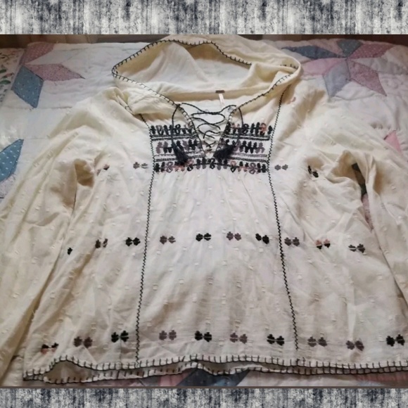 🥰SOLD🌈 free People Playa Del Rey Embroidered top - Picture 3 of 8